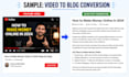 write SEO blog posts from youtube videos