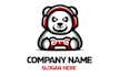 make gaming robot computer mascot logo design with business