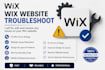 fix your wix website bugs, errors and performance issues