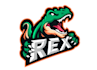 create awesome rex raptor mascot logo for your brand