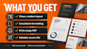 redesign your proposal, PDF or report into a clean professional layout