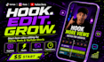 create viral tiktok and reels with captions, hooks and thumbnails