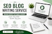 write SEO blog posts and website content