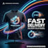 create custom t shirt design or thumbnail fast