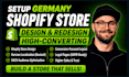 design redesign german shopify store, deutsch dropshipping website optimization
