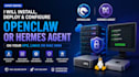 install, setup openclaw or hermes agent telegram bot on your vps linux mac mini