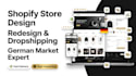 design shopify store shopify website redesign shopify german dropshipping store