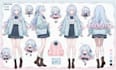 create stunning anime vtuber oc character design and premium refs for you