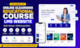 implement an online elearning educational course ims website