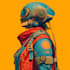 a sci fi character illustration or sci fi character