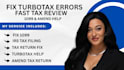 fix turbotax errors, amend 1040x and correct 1099 issues with accuracy