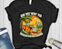 design retro t shirt skeleton beach logo