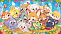 illustrate animals in a cute cartoon style