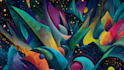 create surreal, psychedelic, abstract art