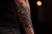 custom an abstract black tattoo design