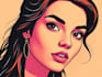 draw colorful wpap pop art portrait