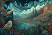 create warcraft fantasy dungeons and dragons illustrations
