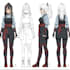 create anime expression sheet with multiple emotions