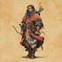 draw a fantasy character for dnd, pathfinder, etc