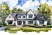 hand draw architectural home building portrait