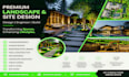 design custom landscapes, gardens , pools with professional site engineer