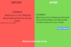 update website content, text, images and cta professionally