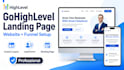design a modern gohighlevel website and landing page