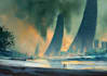 design professional sci fi concept art and futuristic environment illustrations