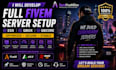develop full fivem server setup qbox ,esx, qbcore optimized