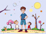 draw a cartoon illustration