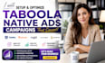 setup and optimize profitable taboola native ads campaign