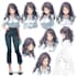 create full anime character sheet
