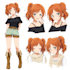 design anime character turnaround sheet