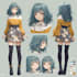 create anime expression sheet