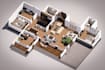 draw your architectural floor plan, drawing in autocad 2d and convert to 3d