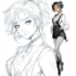 draw clean anime character sheet