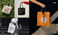 create edgy tote bag design for your brand