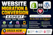 migrate clone convert transfer shopify wordpress lovable ai website seamlessly