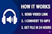 convert video to mp3 high quality audio