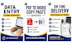 do excel data entry and copy paste work