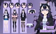 draw live2d vtuber model live 2d vtuber avatar vtuber rigging vtuber commission