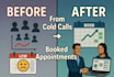 do b2b cold calling, appointment setter, call center setup
