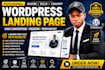 create high converting landing page, elementor, one page website