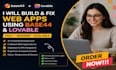 build base44 web app and mobile apps using base44  for your business, base44 app