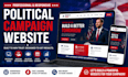 design political campaign website, election website, and candidate website