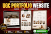 design ugc portfolio website canva website html landing page website design