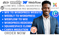 clone squarespace to wordpress convert wix canva weebly webflow to elementor pro