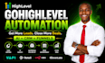 set up gohighlevel landing page,white label,ai chatbot