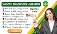 do accounting migration to zoho books using zoho CRM
