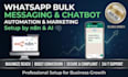 setup whatsapp bulk messaging automation using whatsapp chatbot for marketing